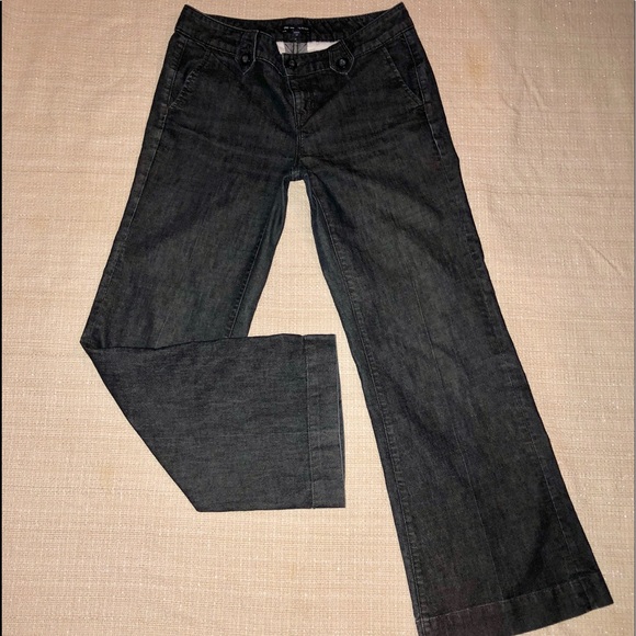 Gap 8A hip slung fit flare blue jeans - Picture 3 of 3